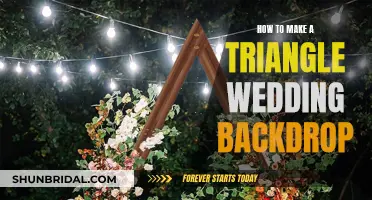 Crafting a Triangle Wedding Backdrop: A Step-by-Step Guide