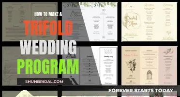 Crafting a Trifold Wedding Program: A Simple Guide