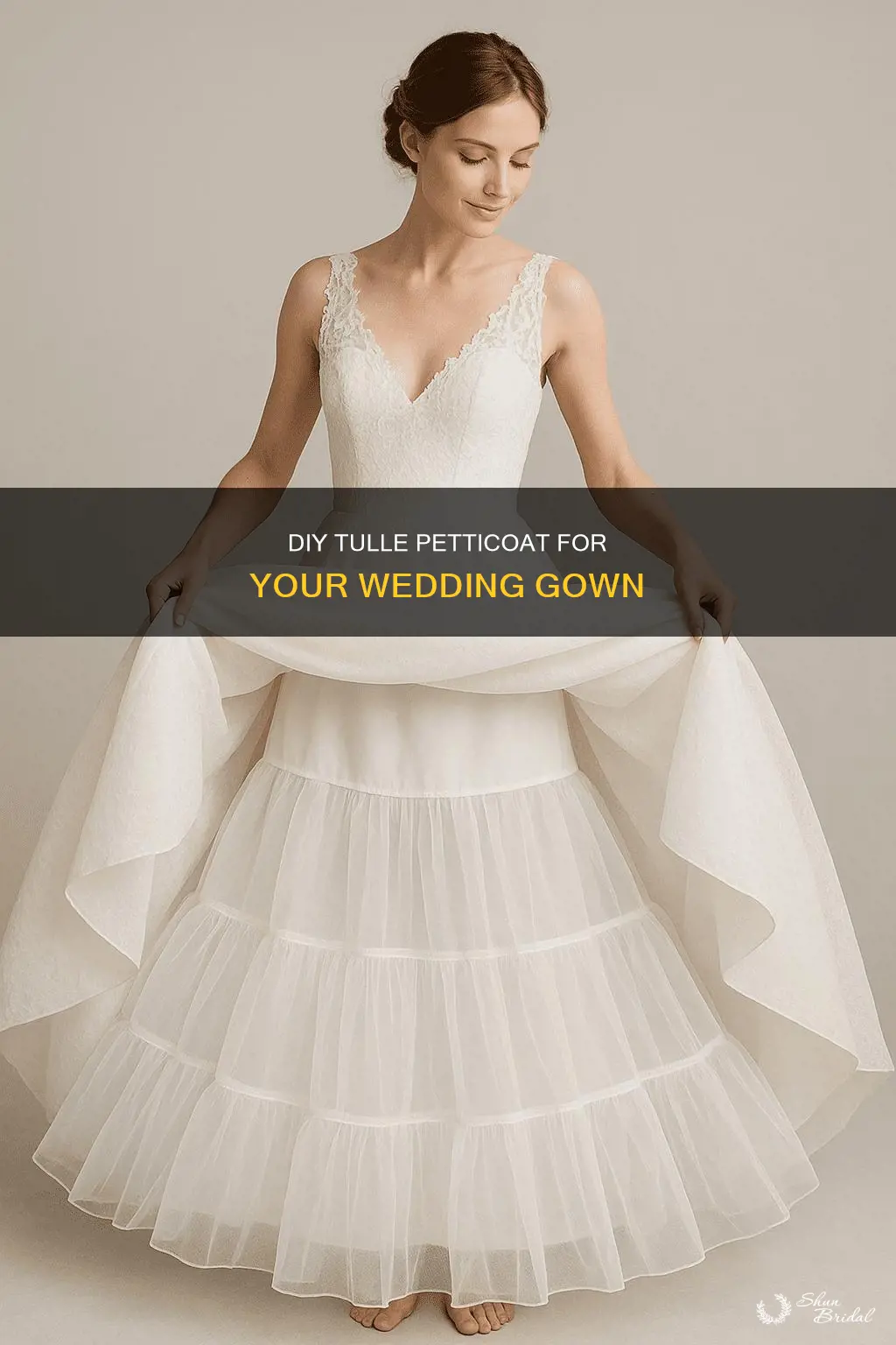 how to make a tulle petticoat for a wedding dress