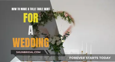 Creating a Tulle Table Skirt for Your Wedding Day