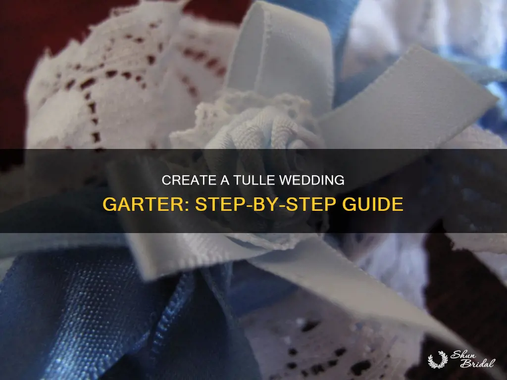 how to make a tulle wedding garter