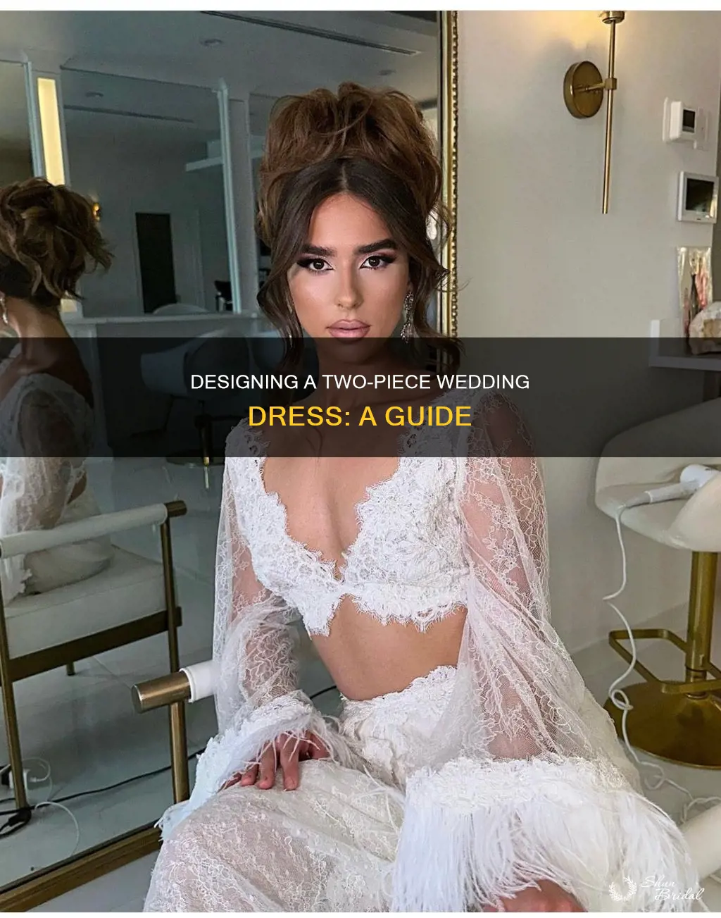how to make a two piece wedding dress