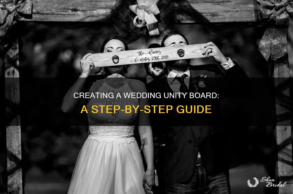 how to make a unity board for wedding