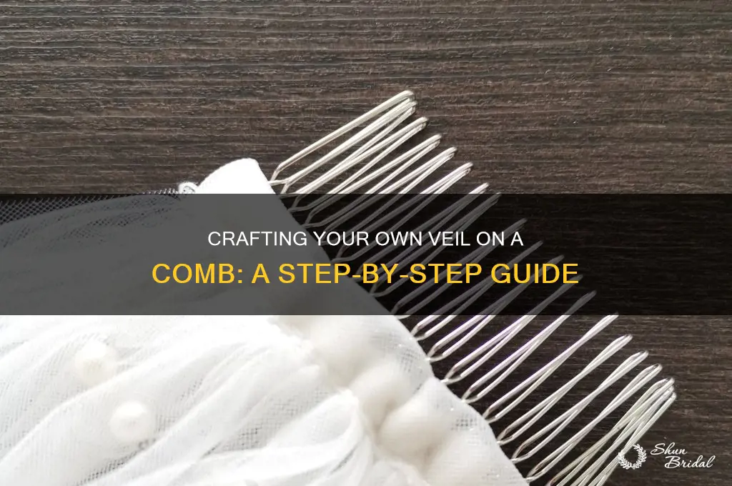 how to make a veil on a comb