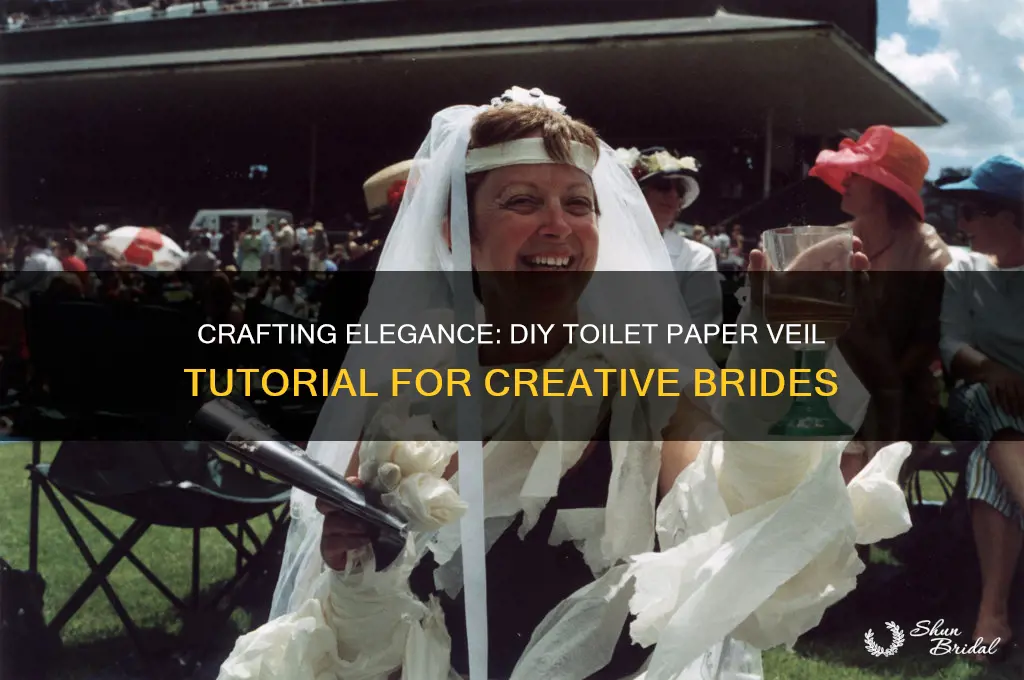 how to make a veil out of toilet paper