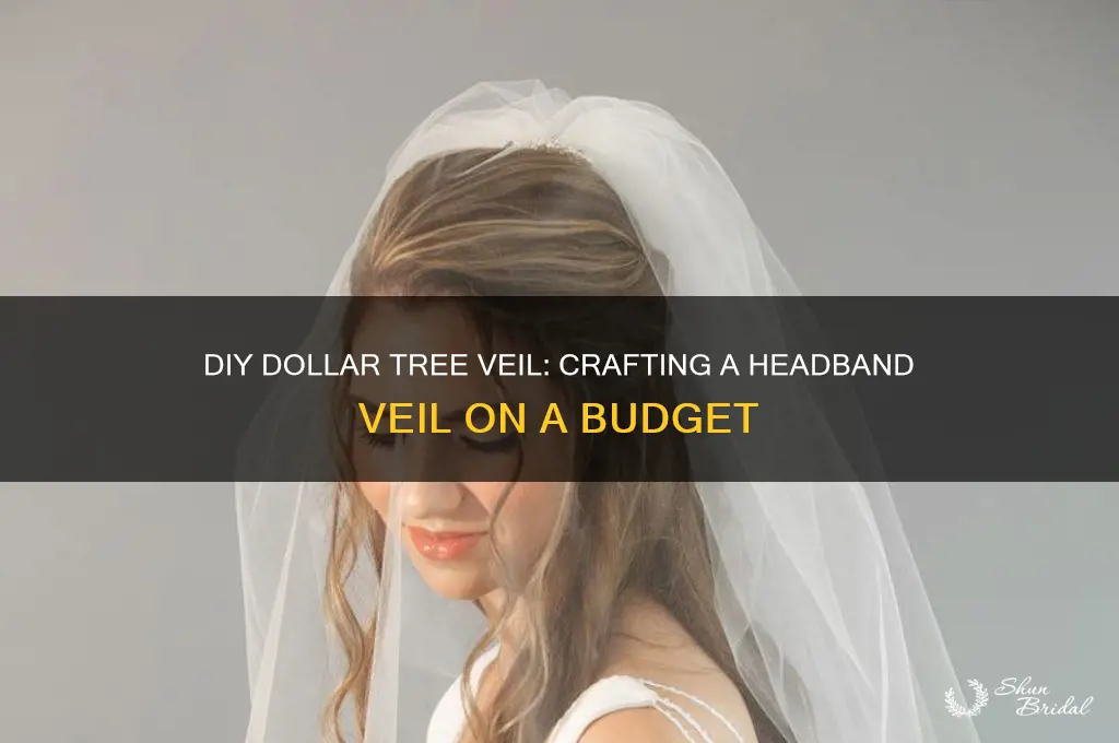 how to make a veil with a headband dollar tree