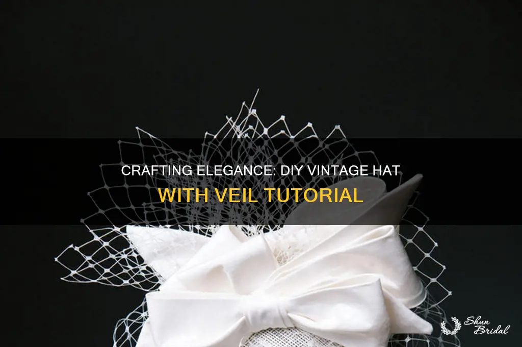 how to make a vintage hat with veil