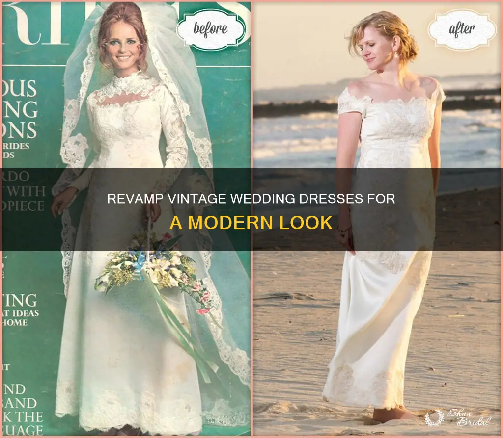 how to make a vintage wedding dress modern