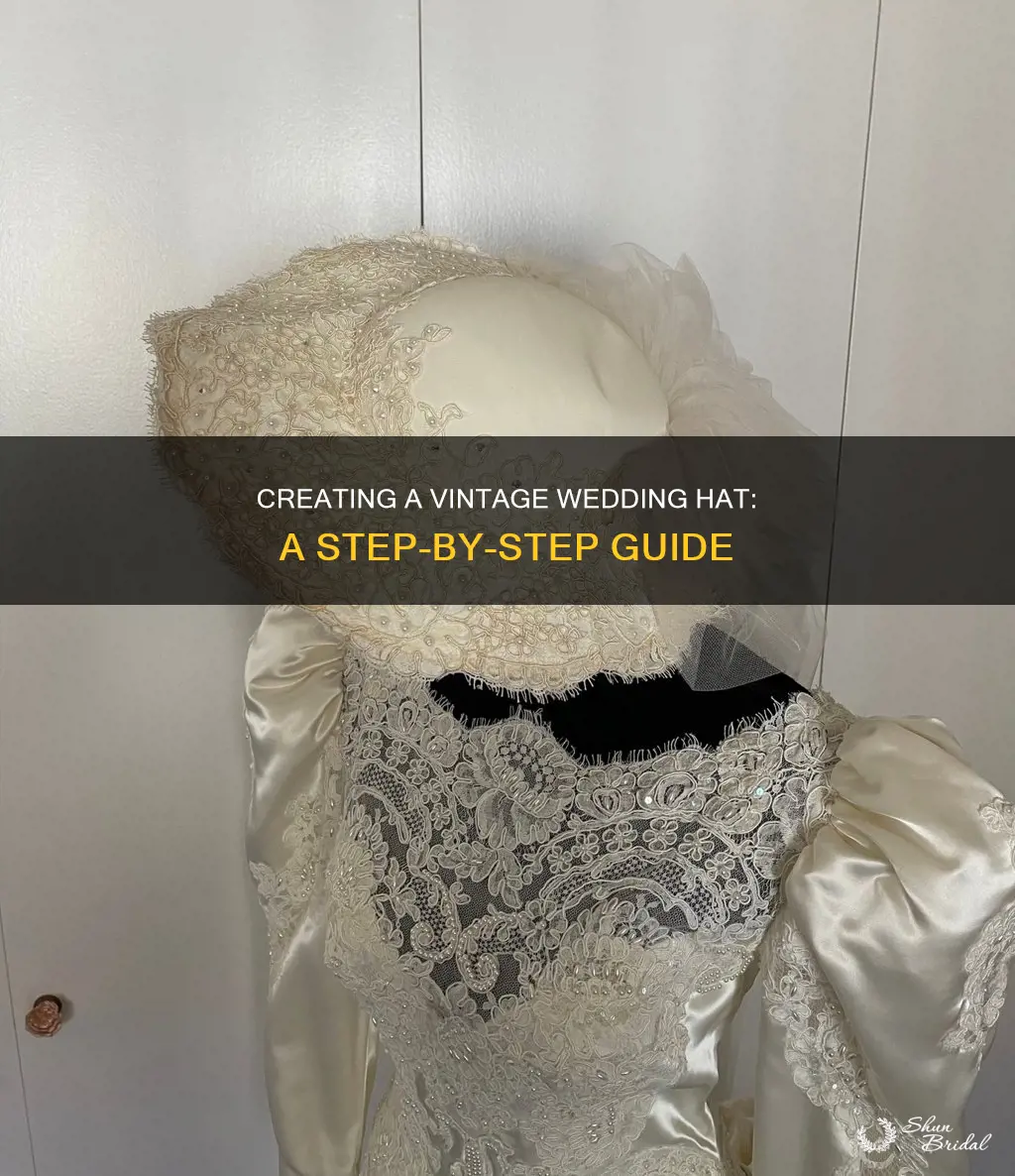 how to make a vintage wedding hat