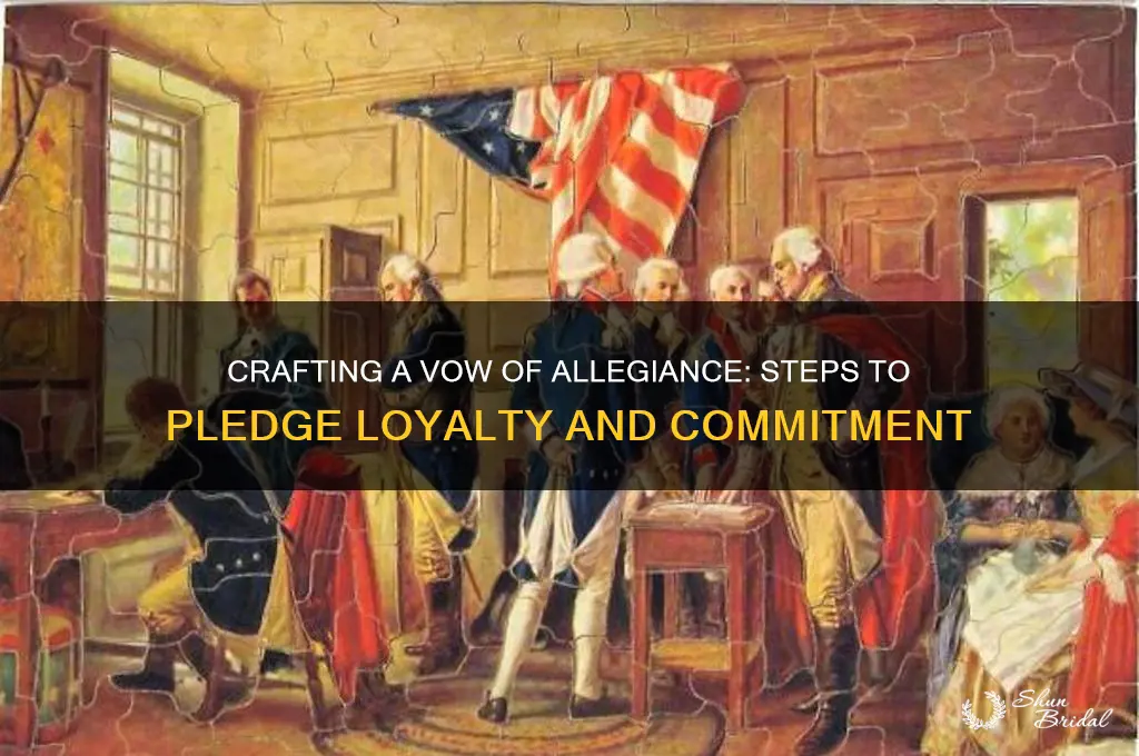 how to make a vow of allegiance