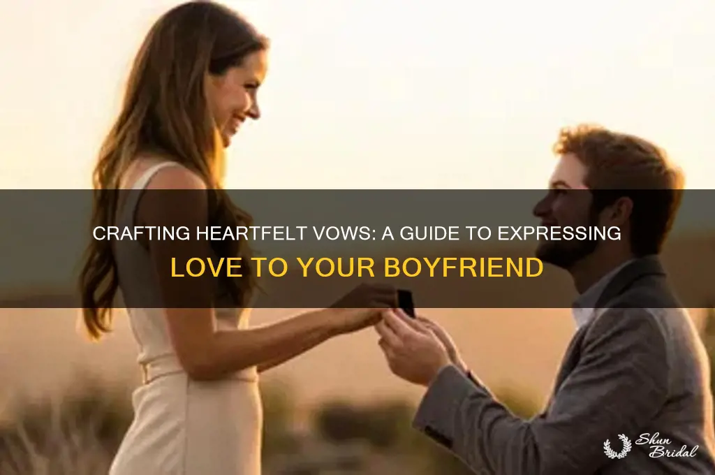 how to make a vow to your boyfriend