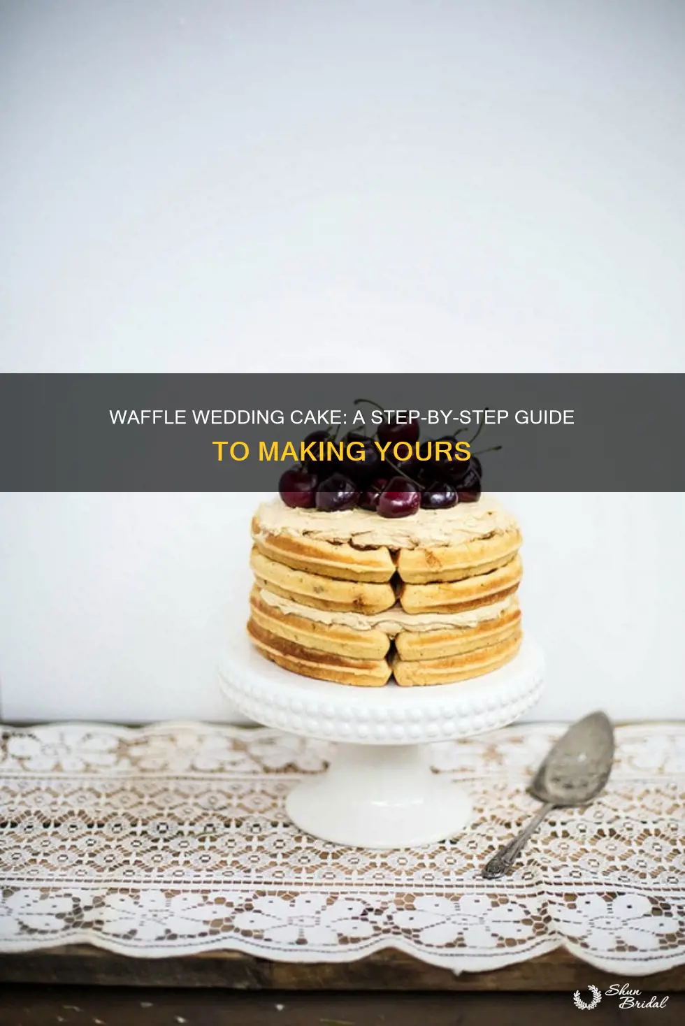 how to make a waffle wedding cake