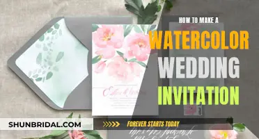 Designing Dreamy Watercolor Wedding Invites