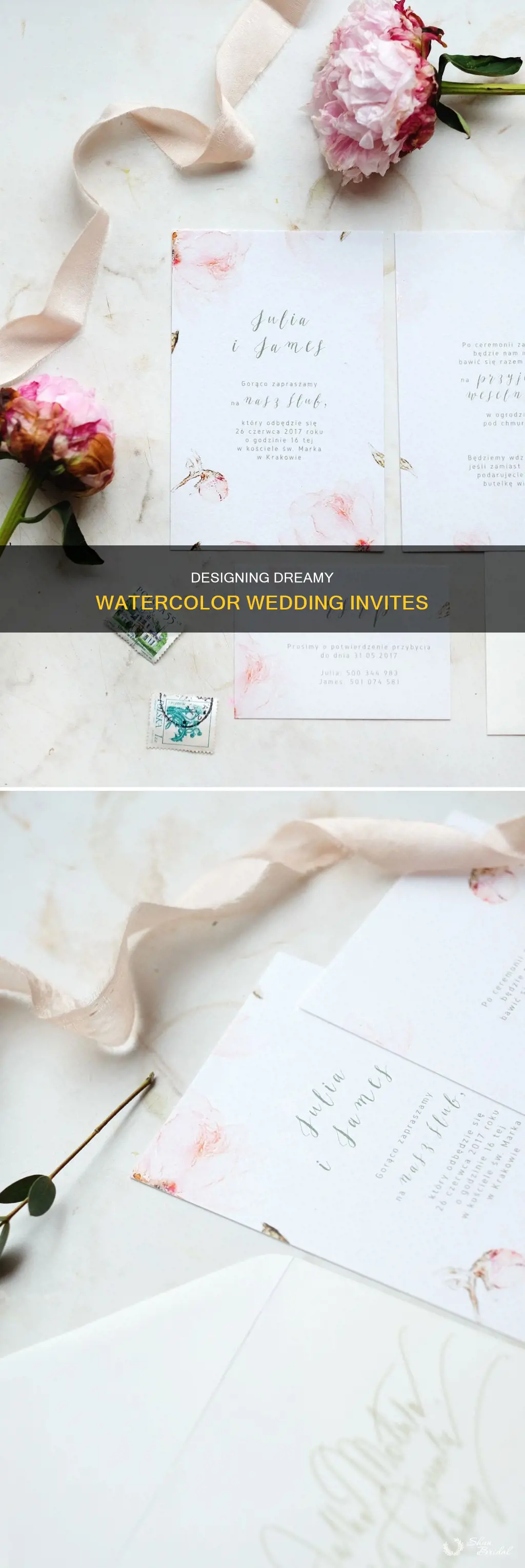 how to make a watercolor wedding invitation