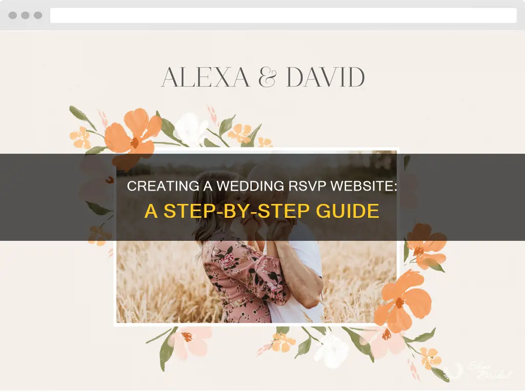 how to make a website for wedding rsvp