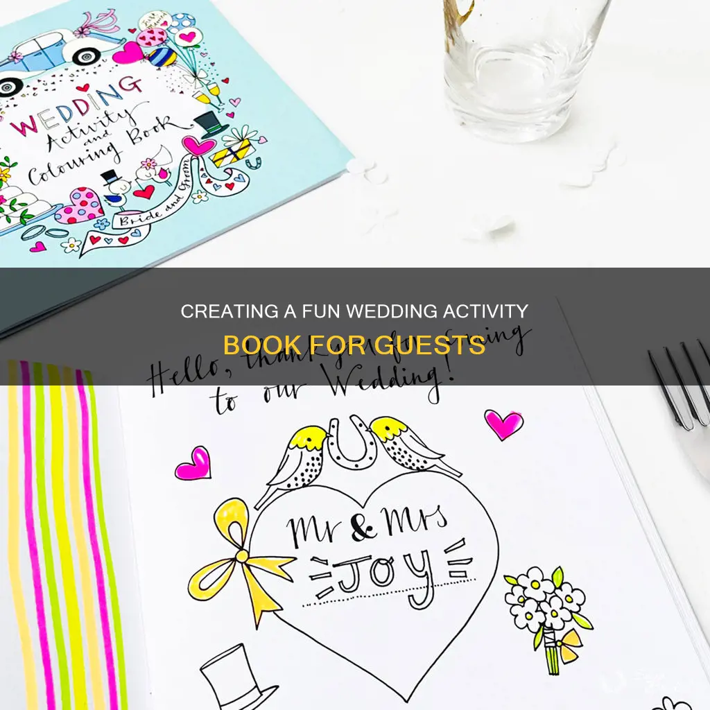 how to make a wedding activity book