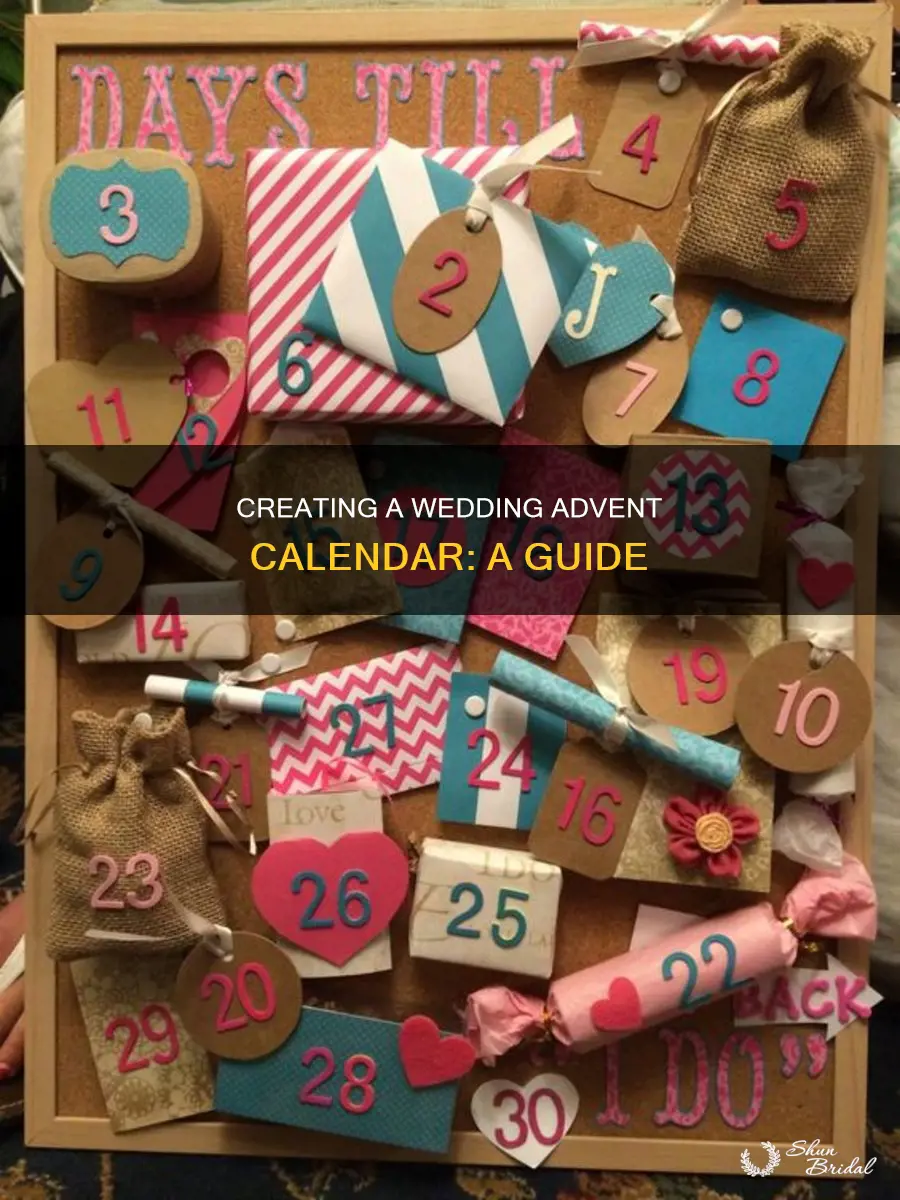 how to make a wedding advent calendar