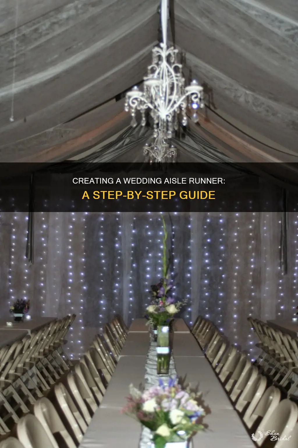 how to make a wedding aisle runner