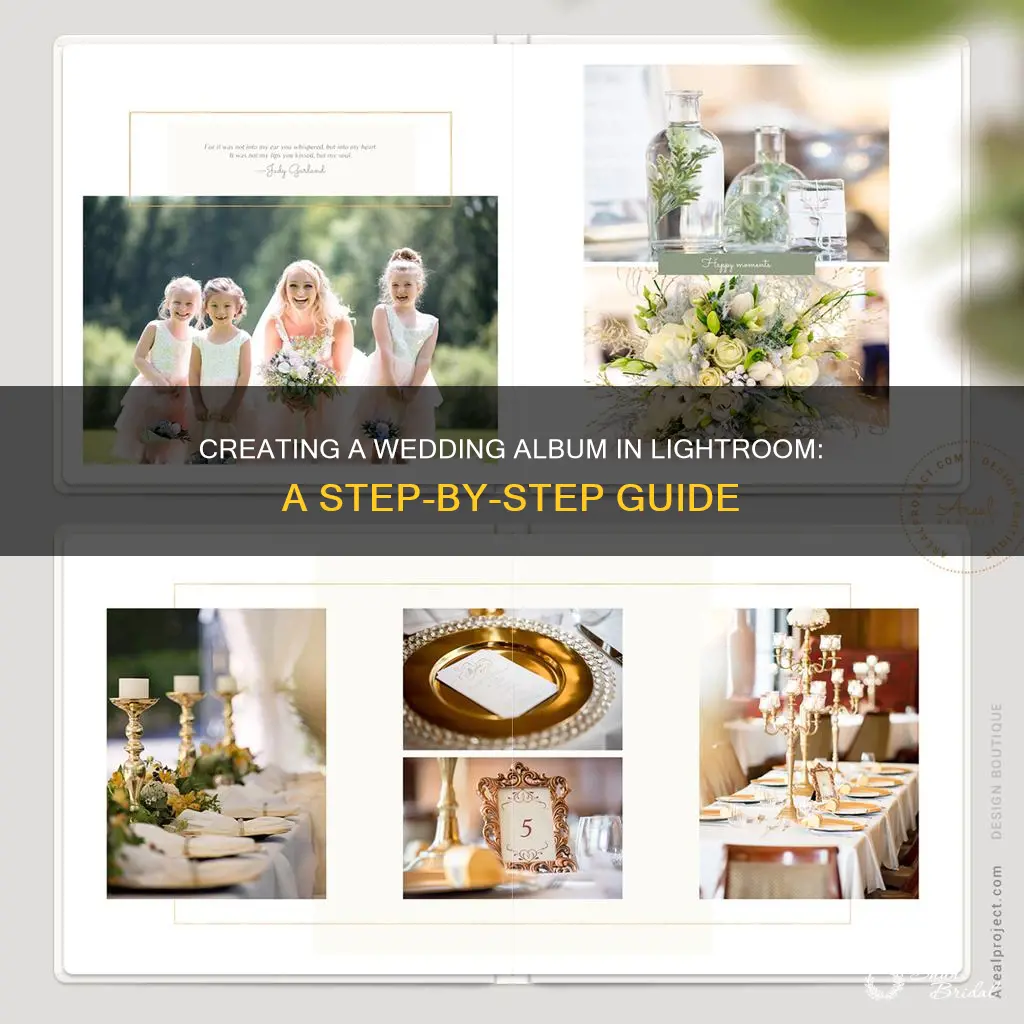 how to make a wedding album in lightroom