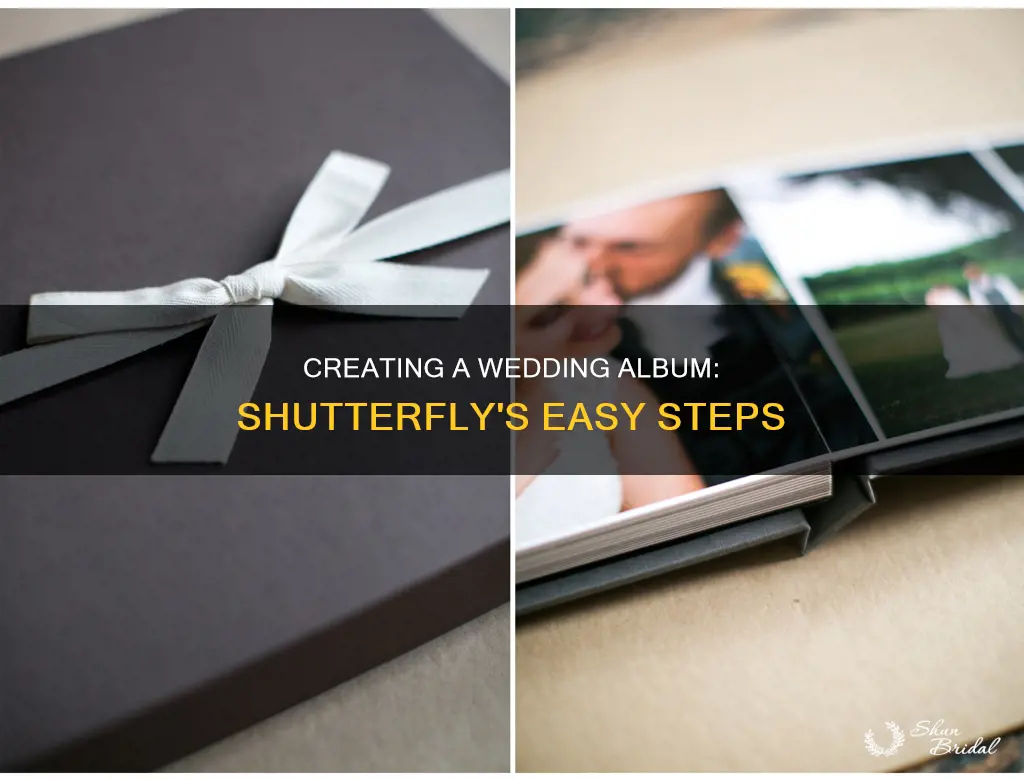 how to make a wedding album on shutterfly