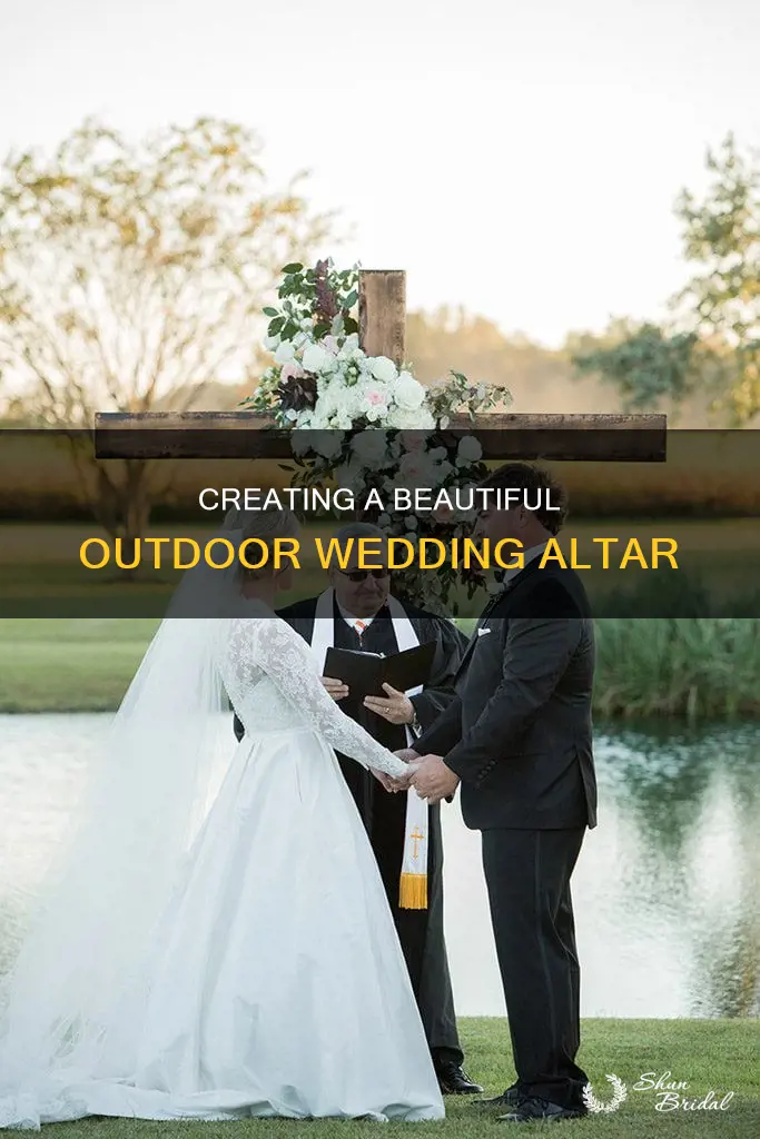 how to make a wedding alter outside