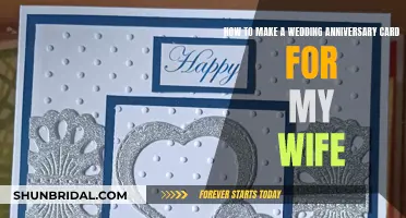 Crafting a Heartfelt Wedding Anniversary Card for Your Wife