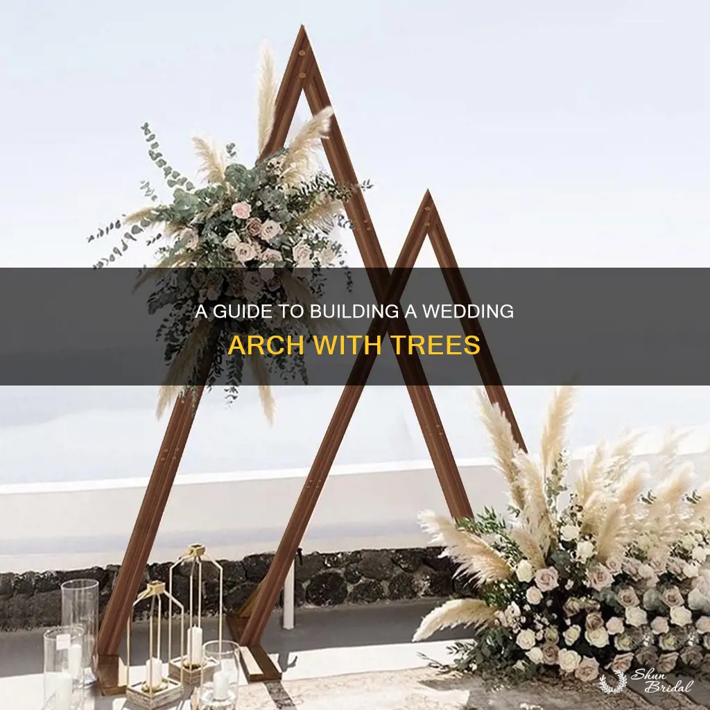 how to make a wedding arc with a tree