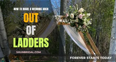 Creative Ladder Archway: A Unique Wedding DIY Project