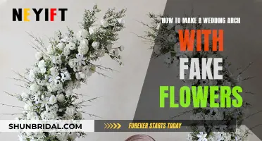 Creating a Wedding Arch with Artificial Flowers