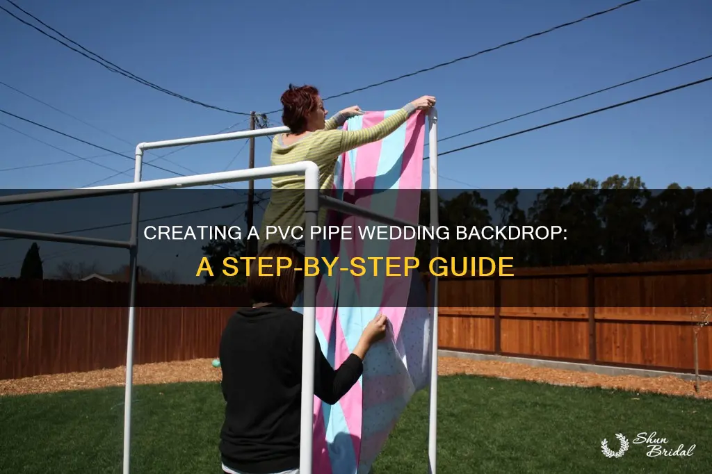 how to make a wedding backdrop out of pvc pipe