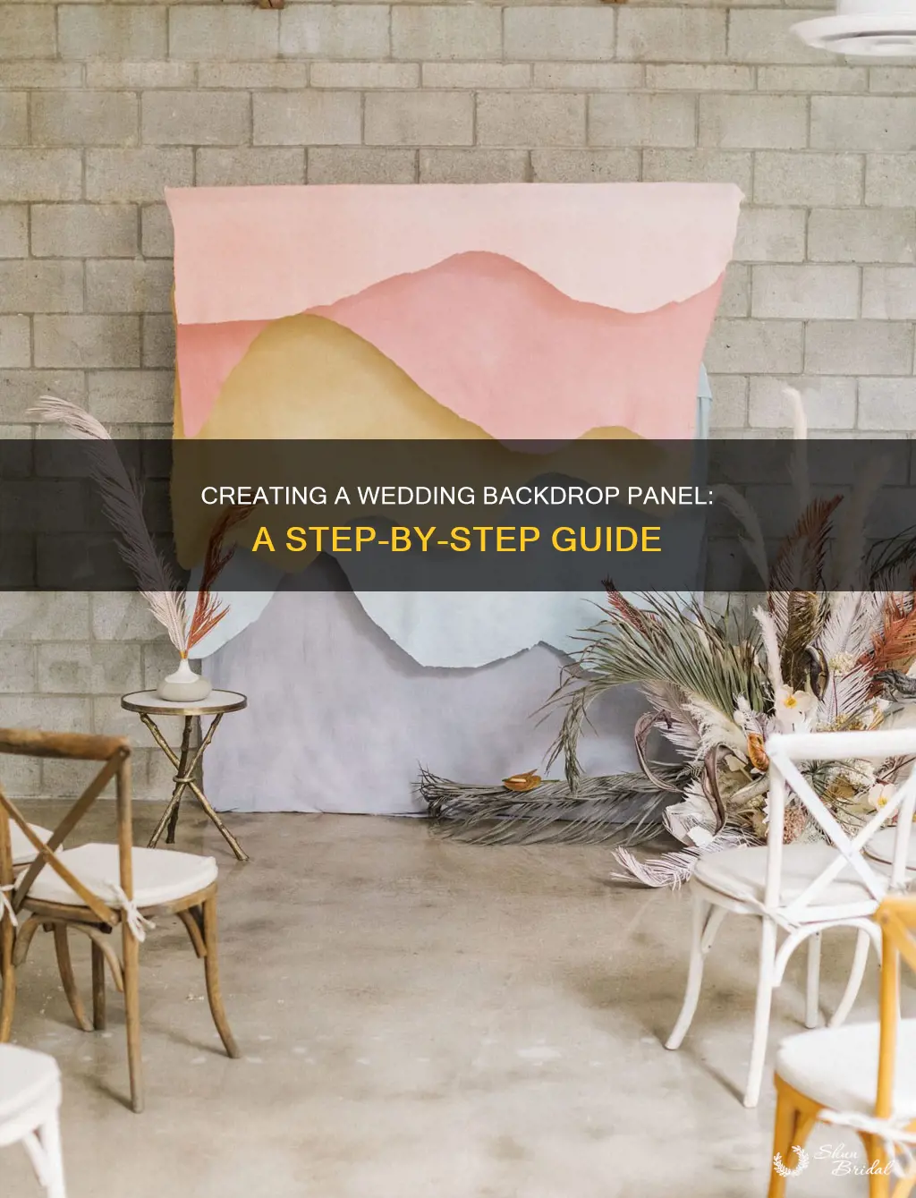 how to make a wedding backdrop panel