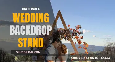 Creating a Backdrop Stand for Your Wedding Day