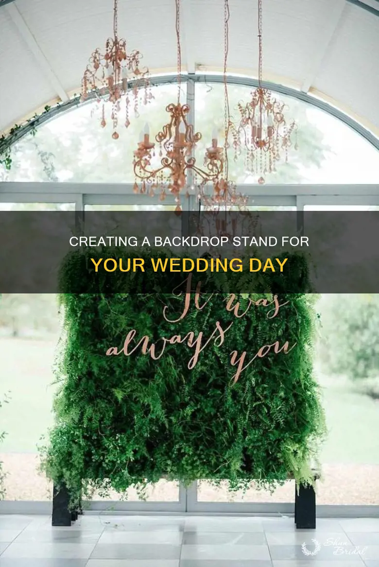 how to make a wedding backdrop stand