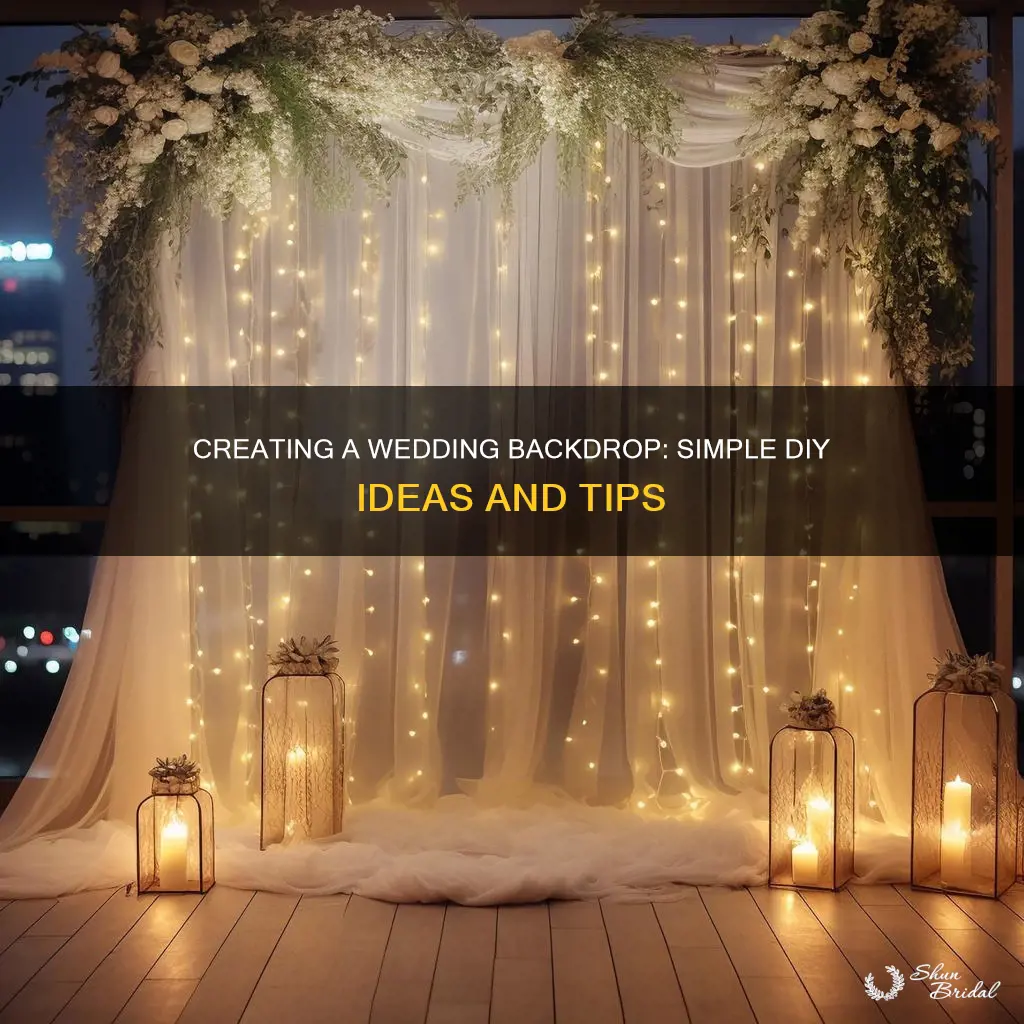 how to make a wedding backdrop