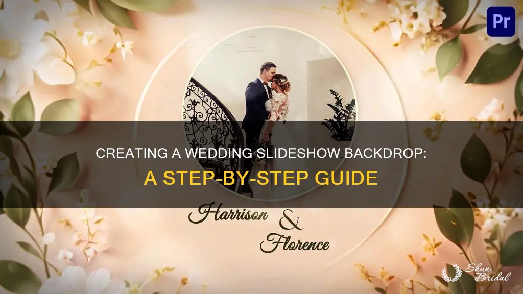 how to make a wedding background for slideshow