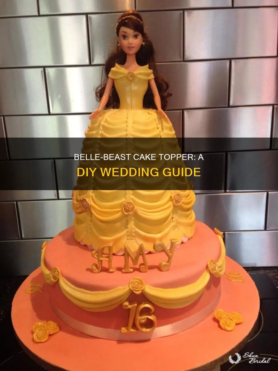 how to make a wedding belle beast cake topper diy