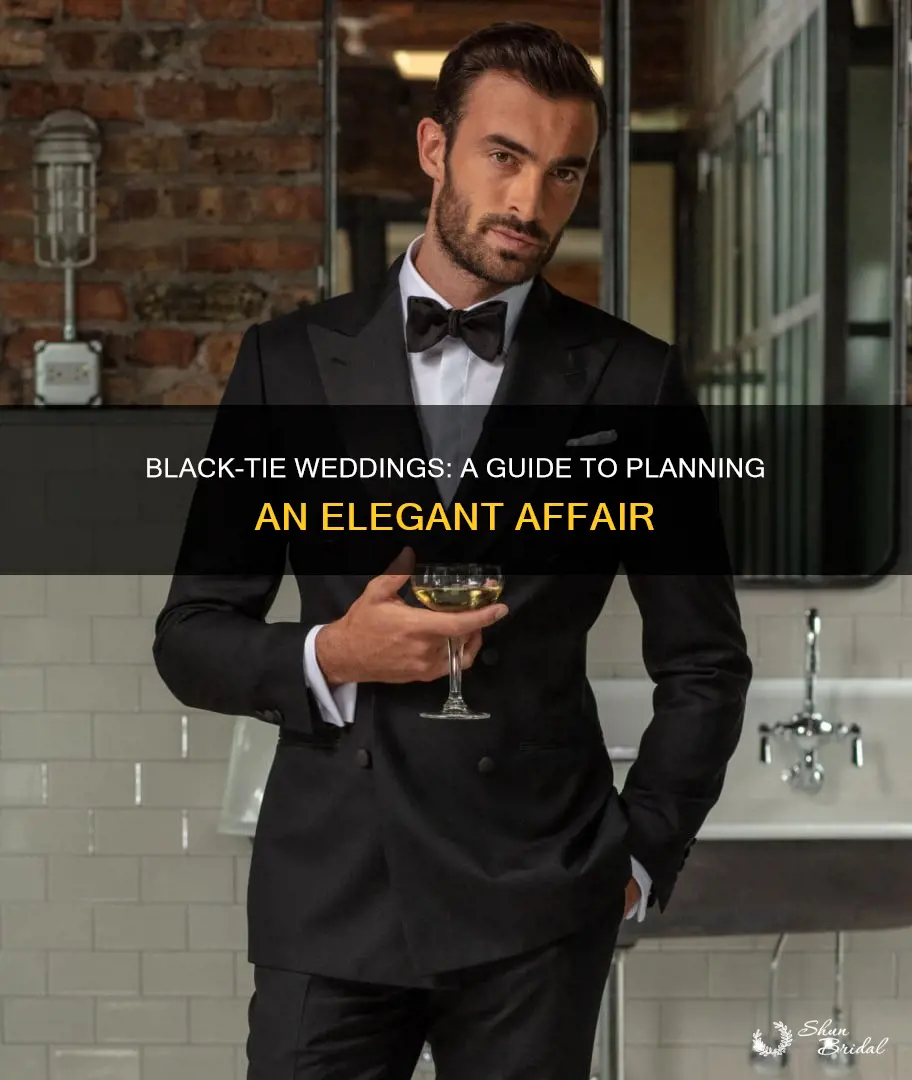 how to make a wedding black tie