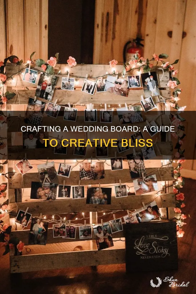 how to make a wedding board