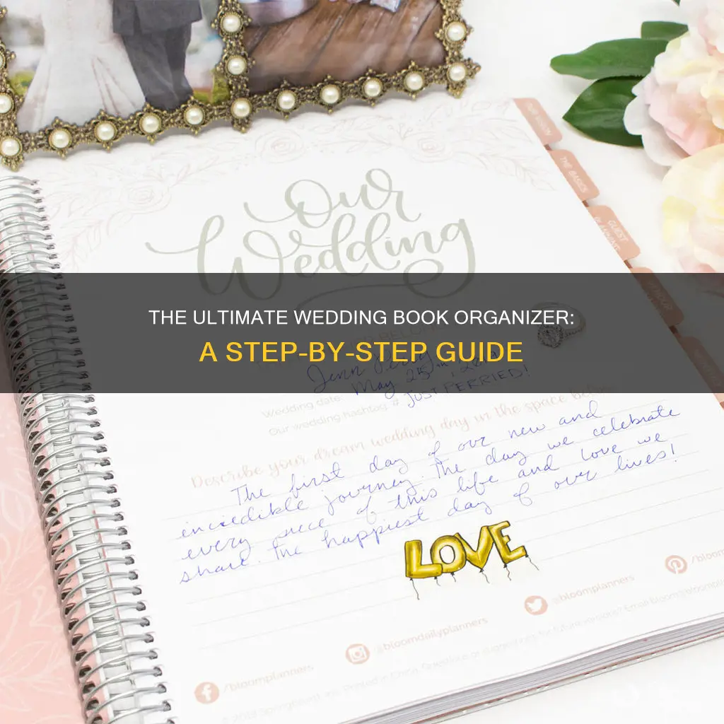 how to make a wedding book organizer