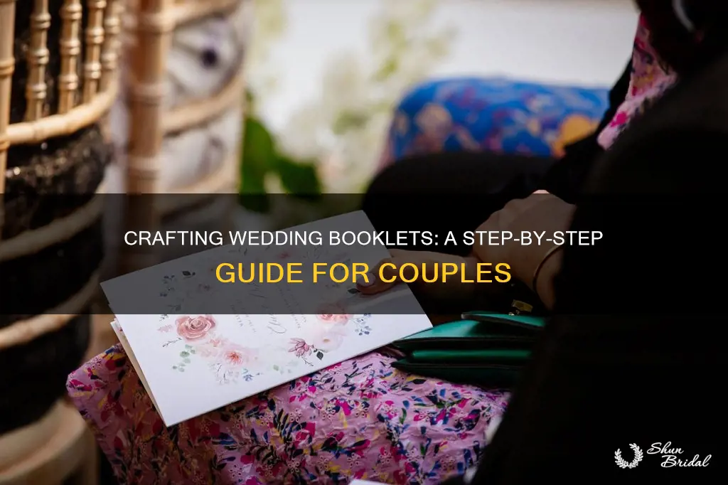 how to make a wedding booklet