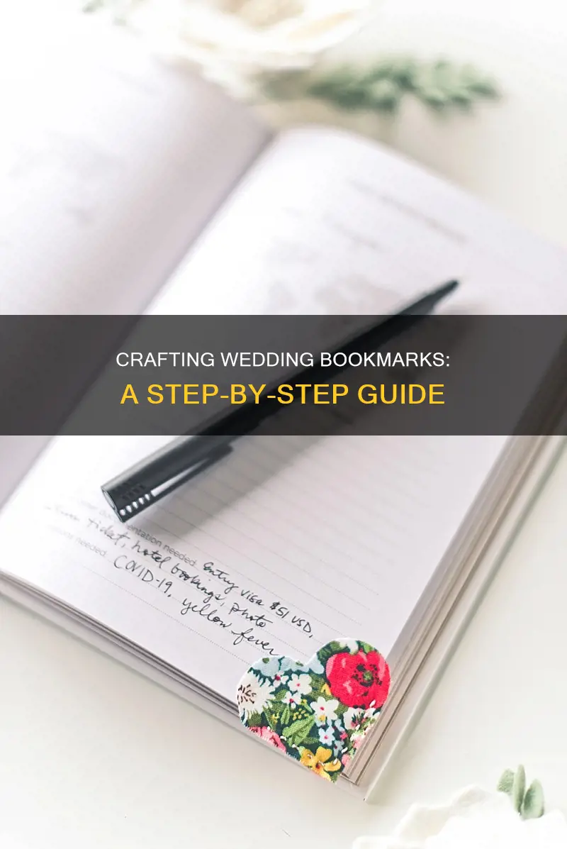 how to make a wedding bookmark