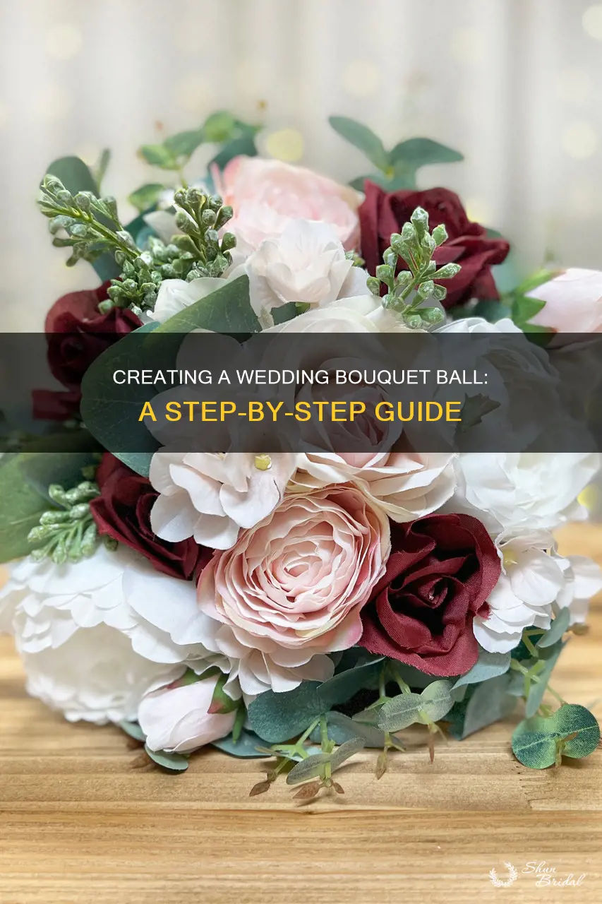 how to make a wedding bouquet ball