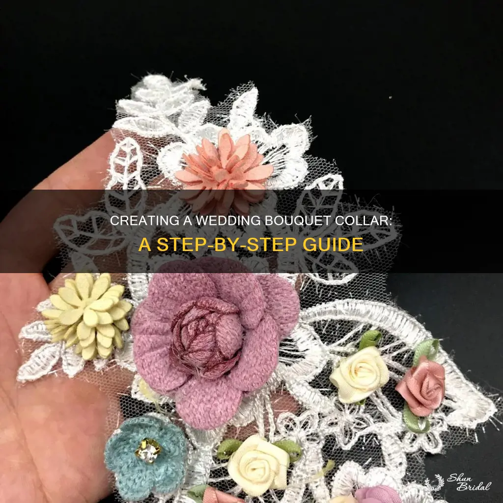 how to make a wedding bouquet collar