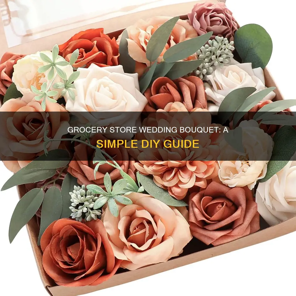 how to make a wedding bouquet from grocery store flowers