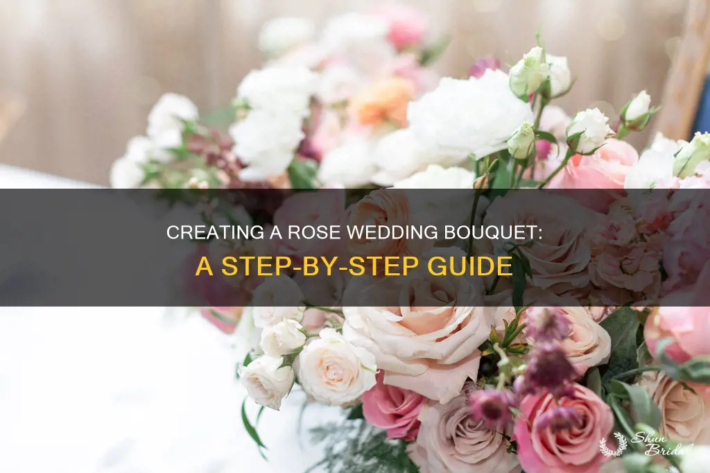 how to make a wedding bouquet out of roses