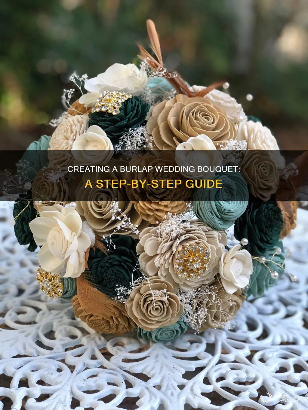 how to make a wedding bouquet with burlap