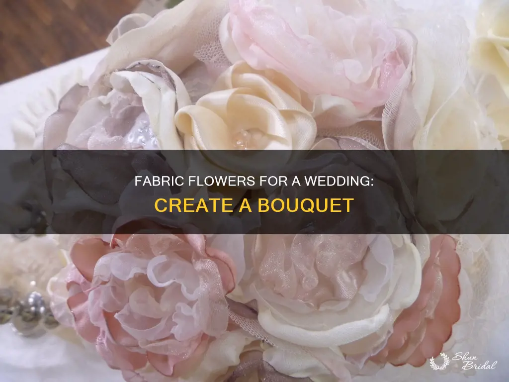 how to make a wedding bouquet with fabric flowers