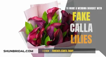 Creating a Calla Lily Wedding Bouquet: Fake it Beautifully