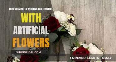 Creating Wedding Boutonnieres with Artificial Flowers