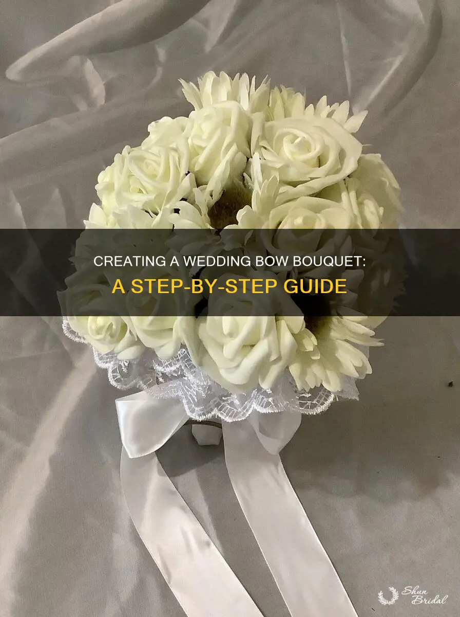 how to make a wedding bow bouquet